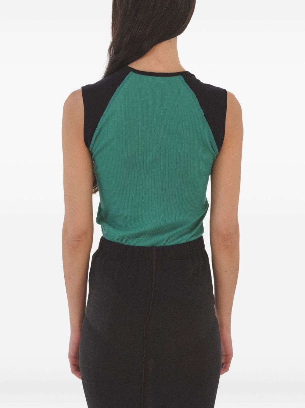 Gene raglan-sleeve ribbed tank top - 3