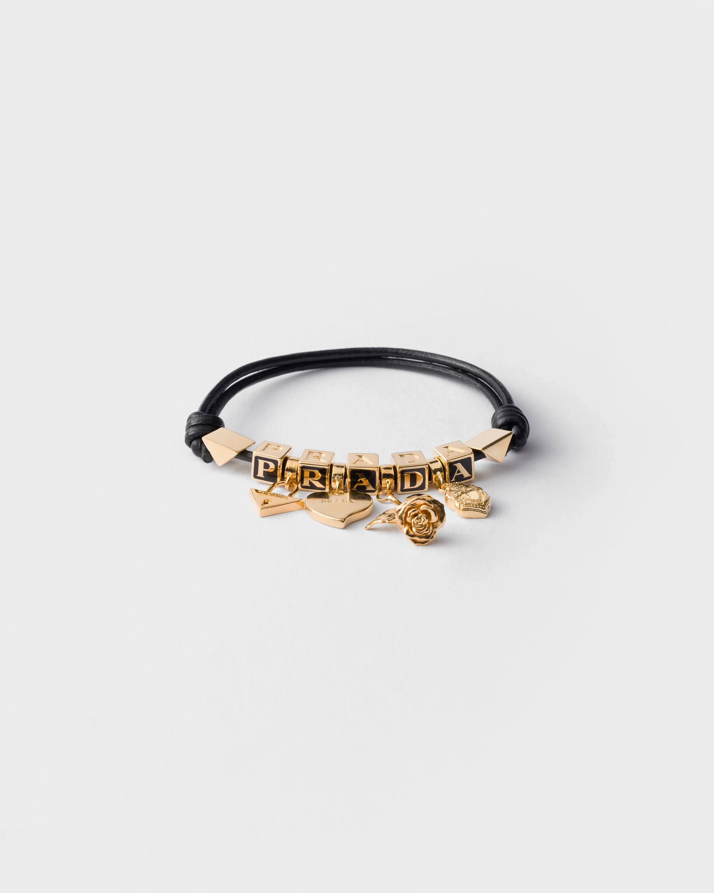 Nappa leather and metal bracelet - 1