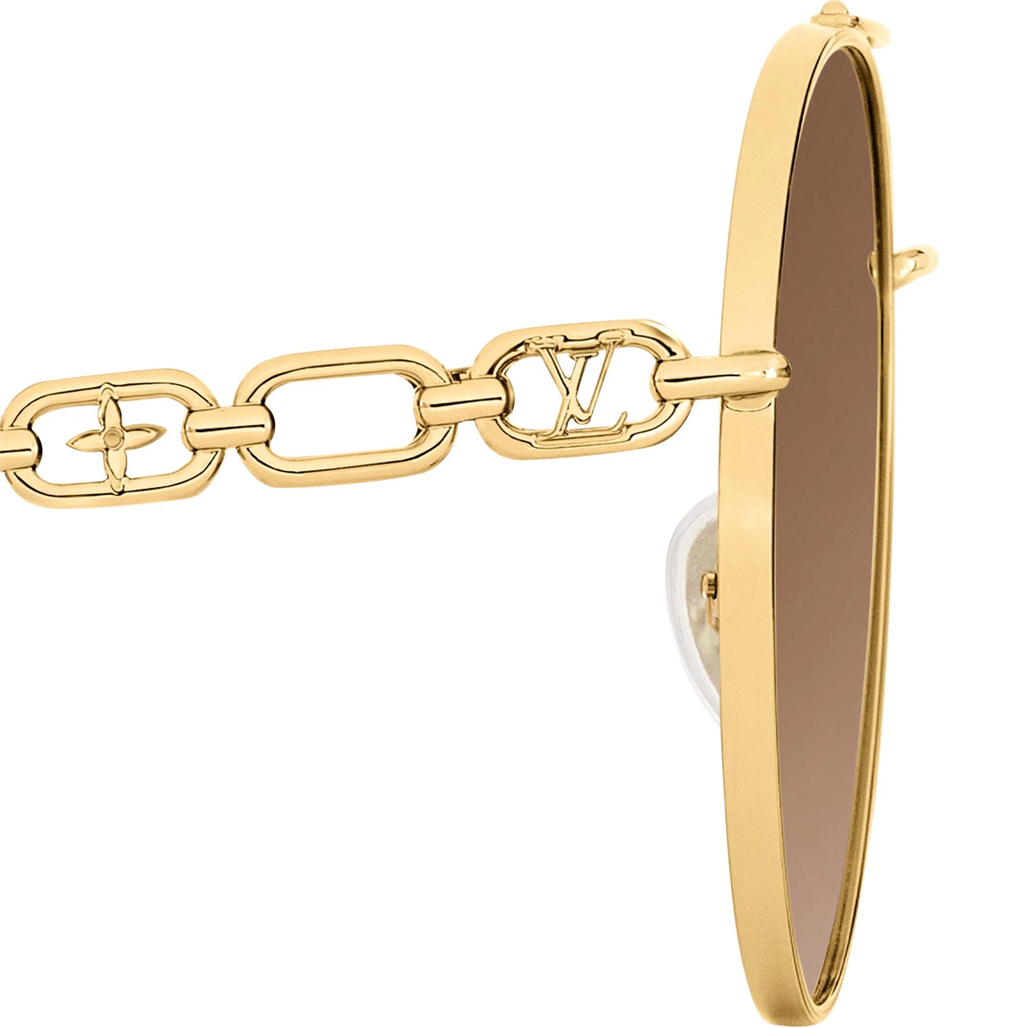 My LV Chain Pilot Sunglasses - 3