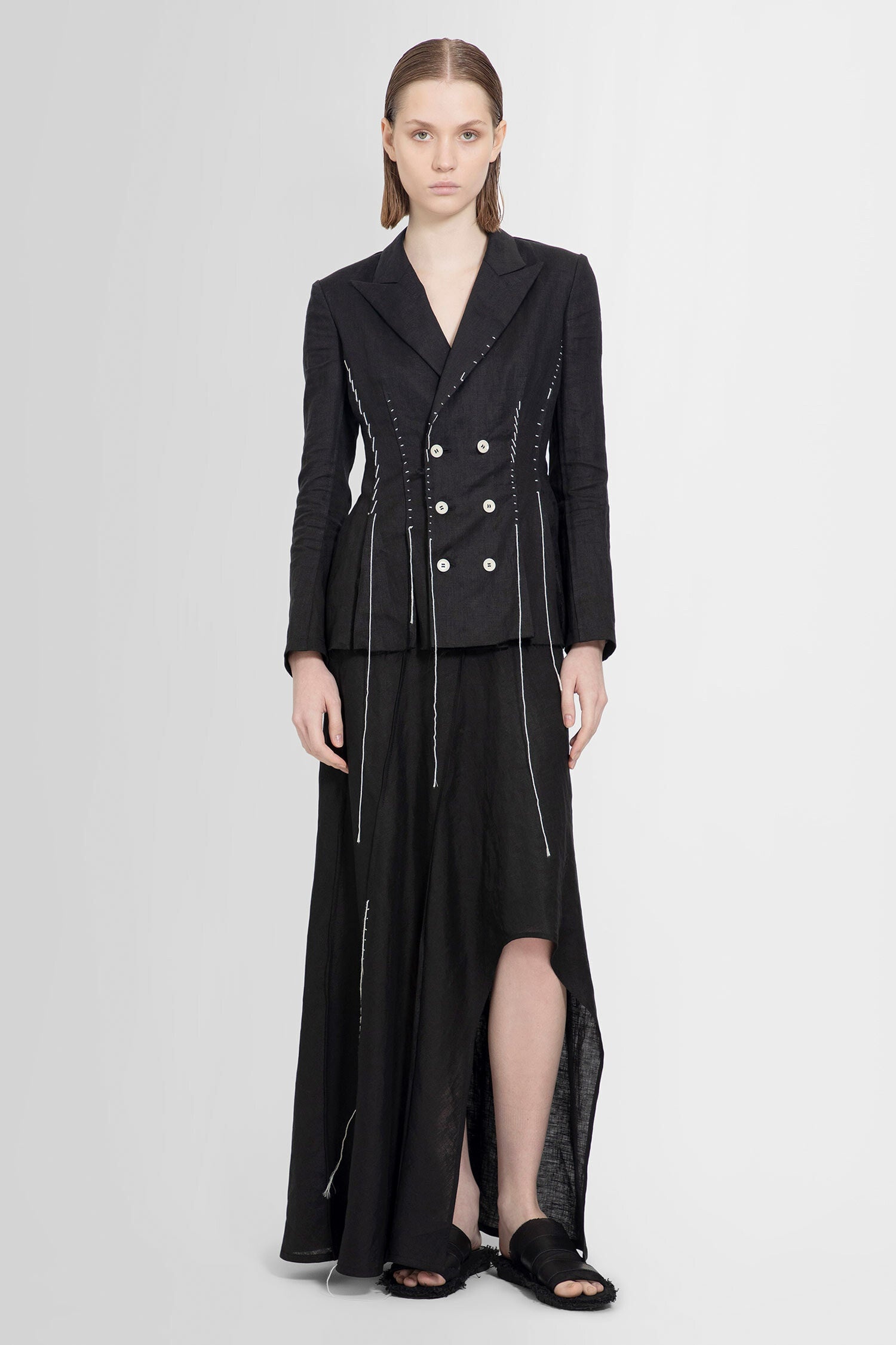 YOHJI YAMAMOTO WOMAN BLACK SKIRTS - 6