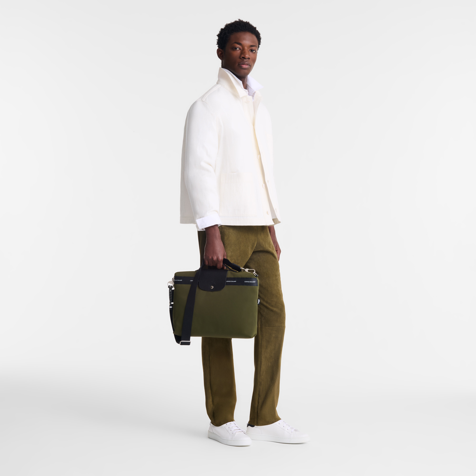 Le Pliage Energy Briefcase Khaki - Canvas - 2