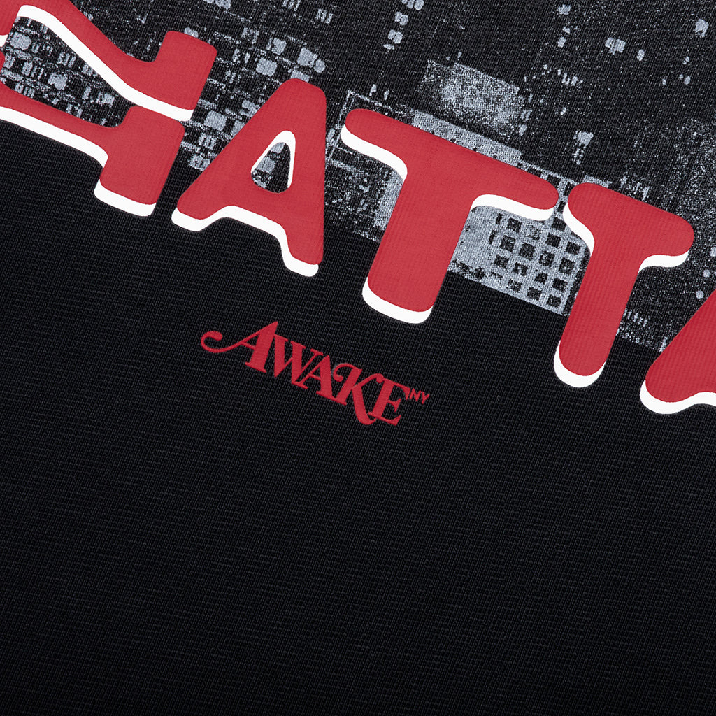 JORDAN X AWAKE NY THERMAL LONG SLEEVE TOP - BLACK/WHITE/UNIVERSITY RED - 7