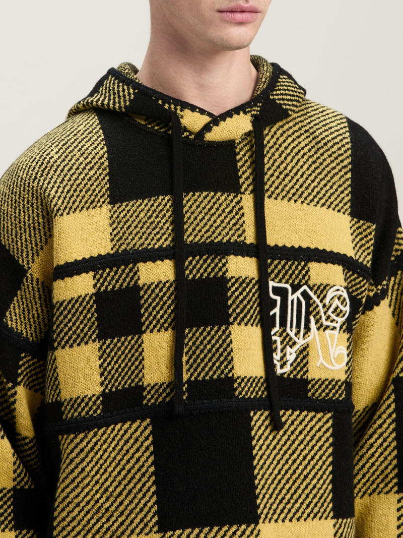 Monogram Tartan Knit Hoody 6