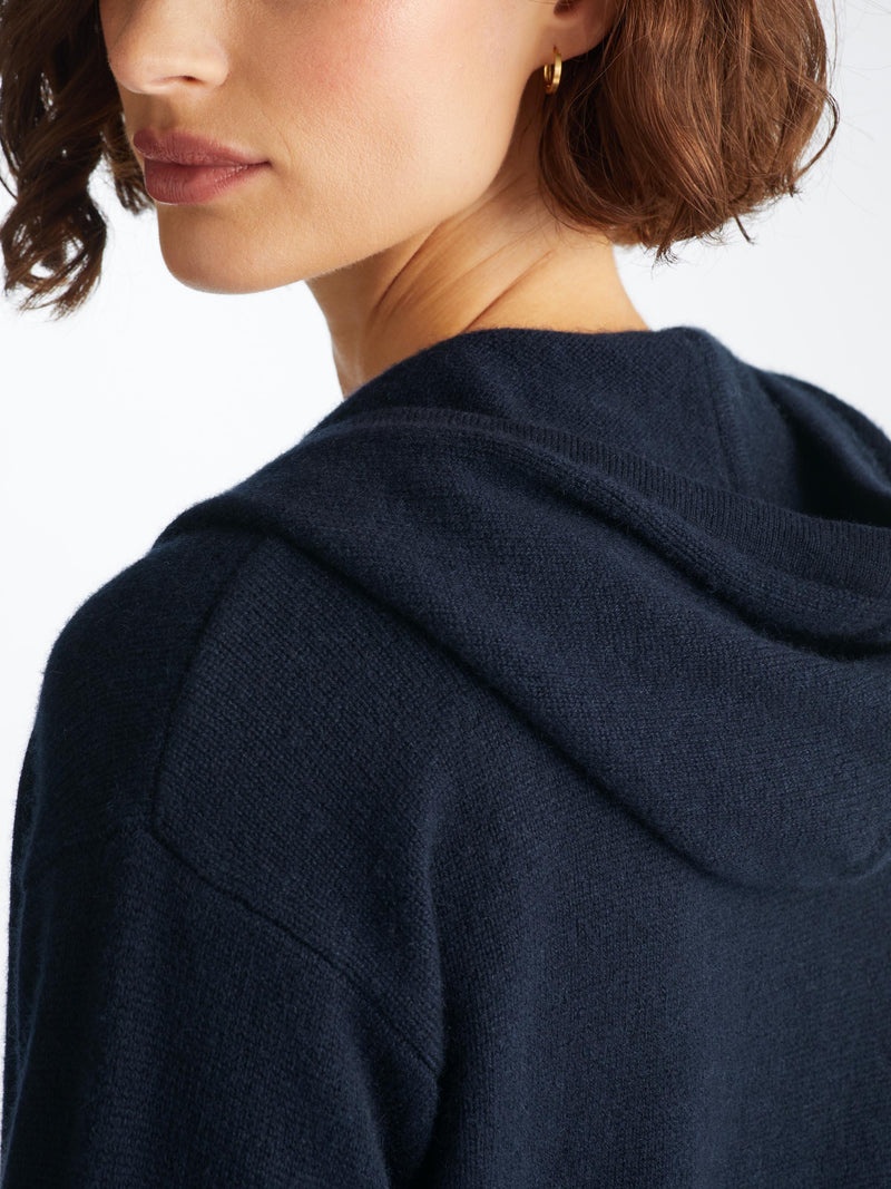 Women's Hoodie Daphne Cashmere Navy - 6