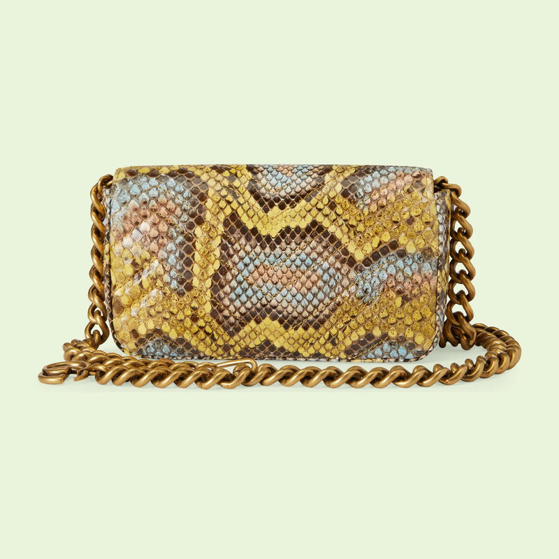 GG Marmont python belt bag 6