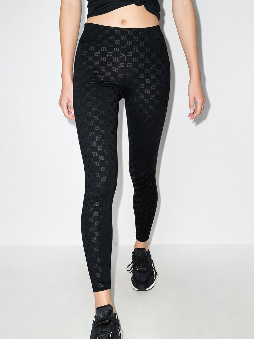 logo print leggings - 2