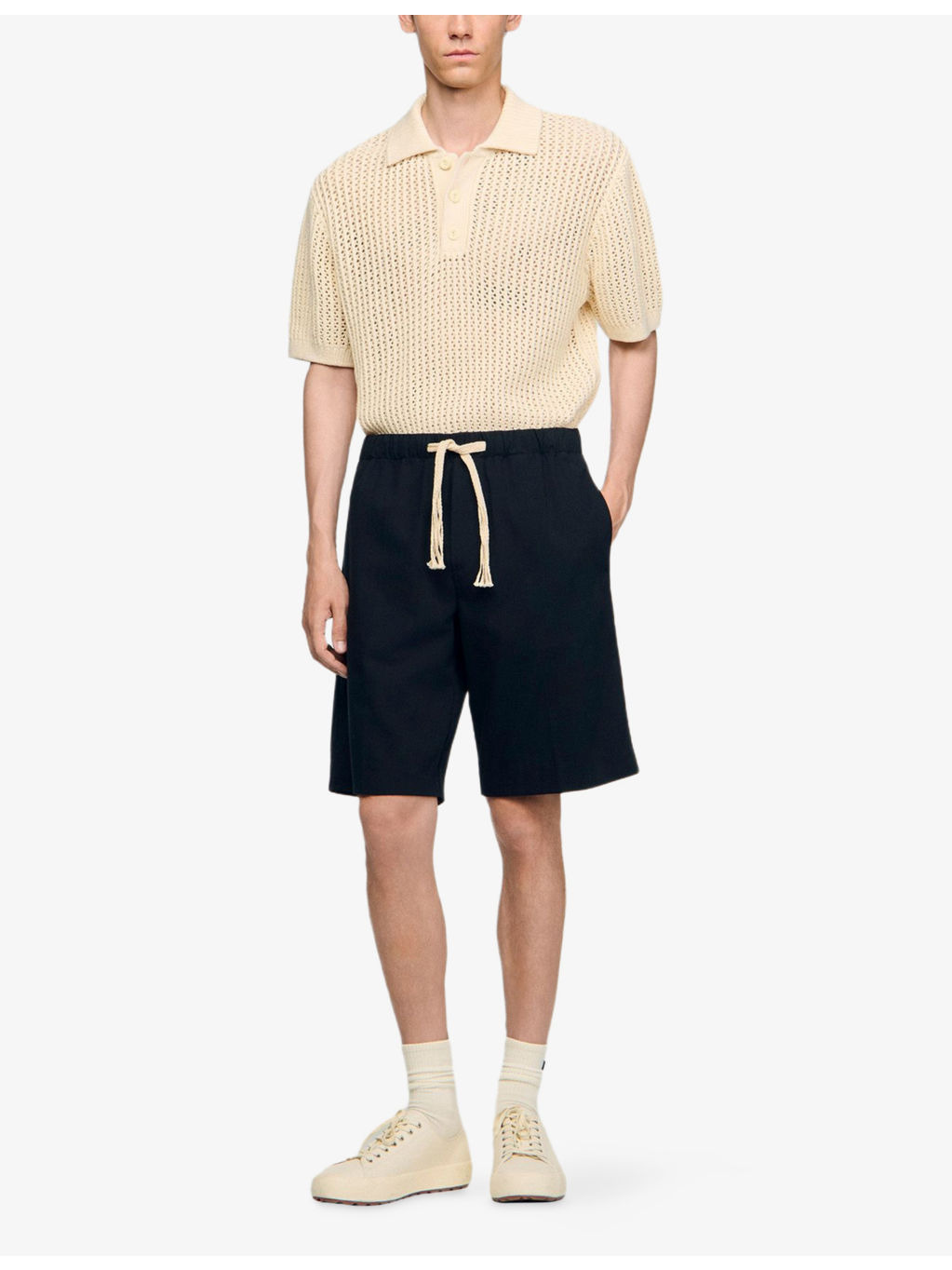 Elasticated-Waist Relaxed-Fit Cotton Shorts - 2