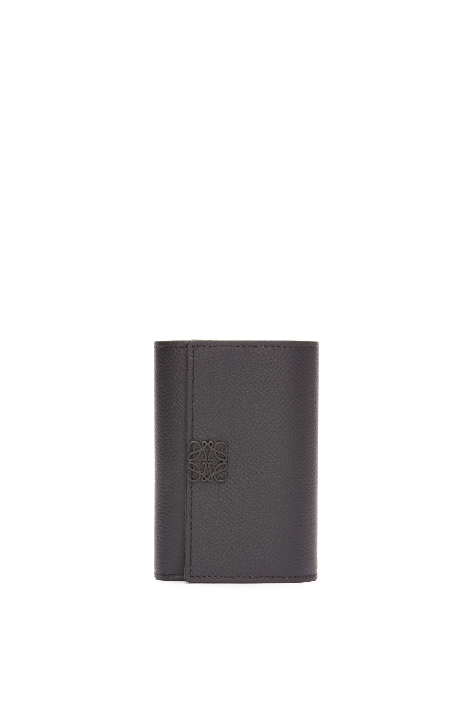 Anagram small vertical wallet in pebble grain calfskin - 1