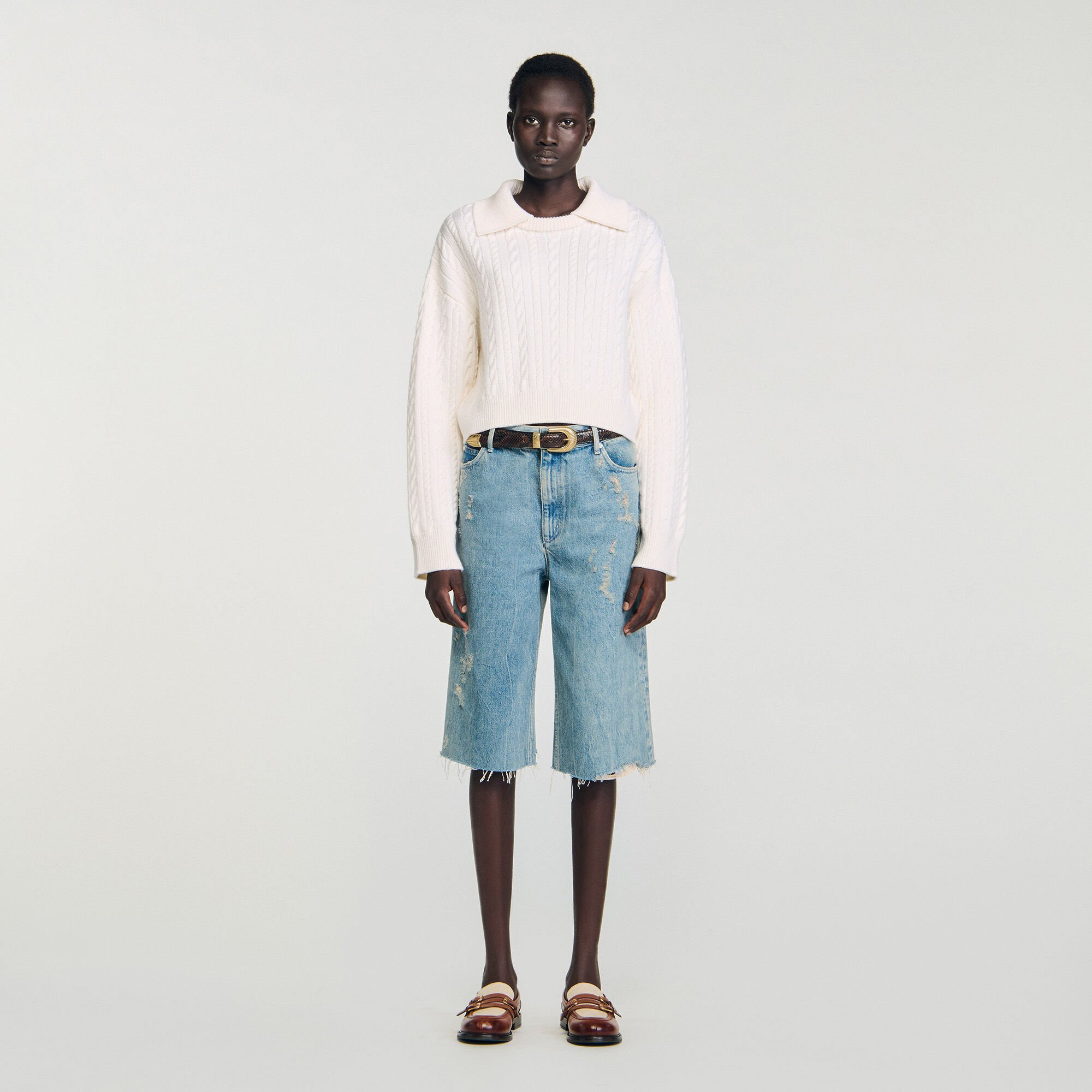 SAILOR-NECK SWEATER - 2