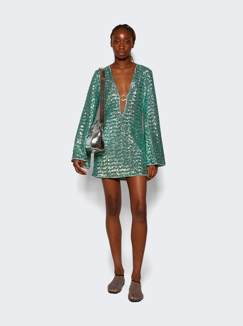 Oséree Paillettes O Kaftan Aqua outlook