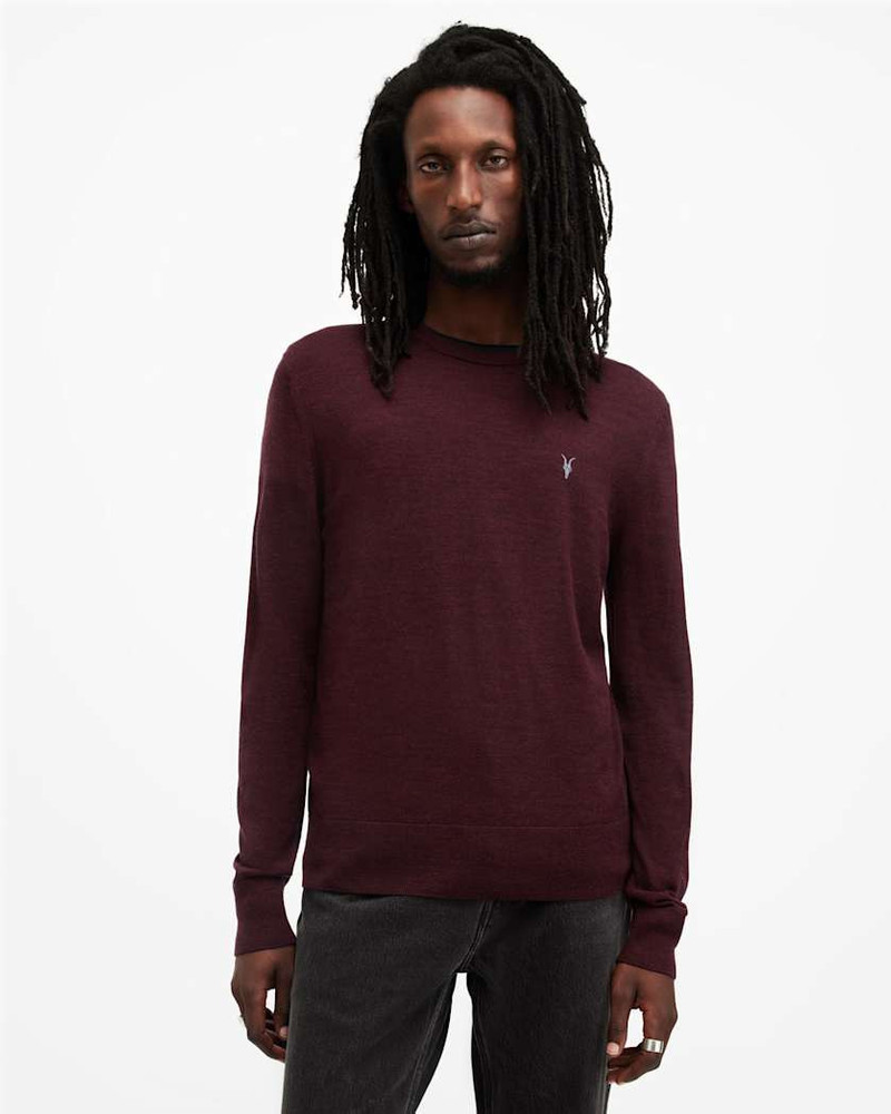 MODE MERINO CREW NECK RAMSKULL SWEATER - 1