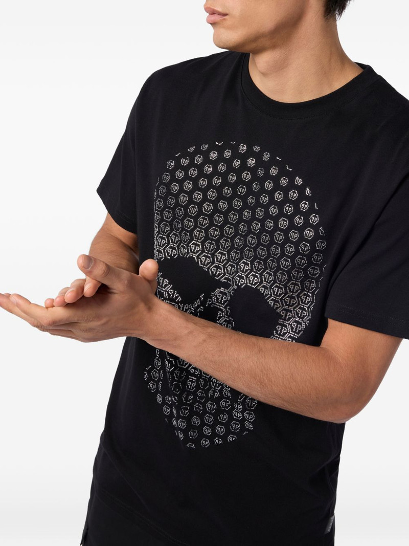 rhinestone-skull T-shirt 4