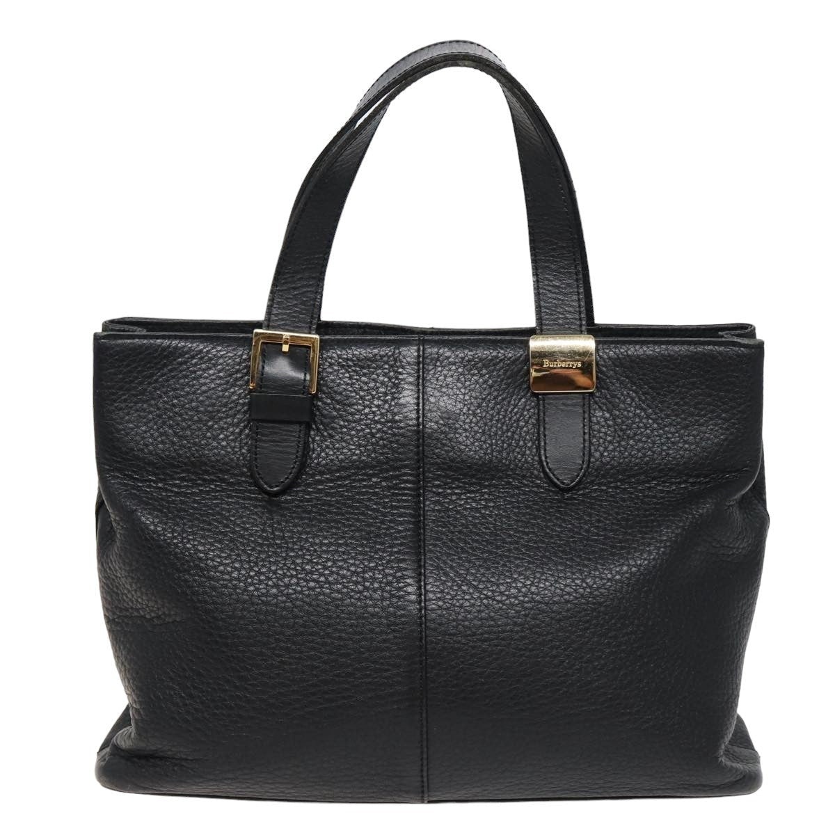 Burberry Hand Bag Leather Black - 13