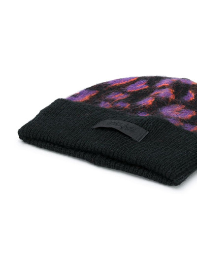 Diesel leopard knit beanie outlook