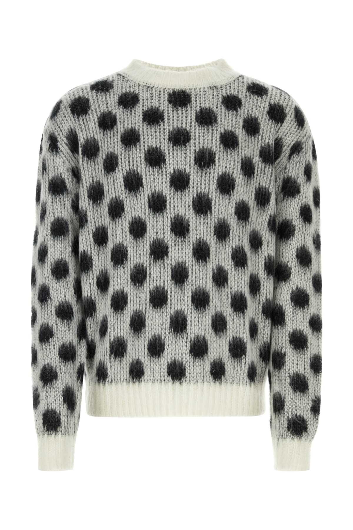 Marni Men Embroidered Acetate Blend Sweater - 1