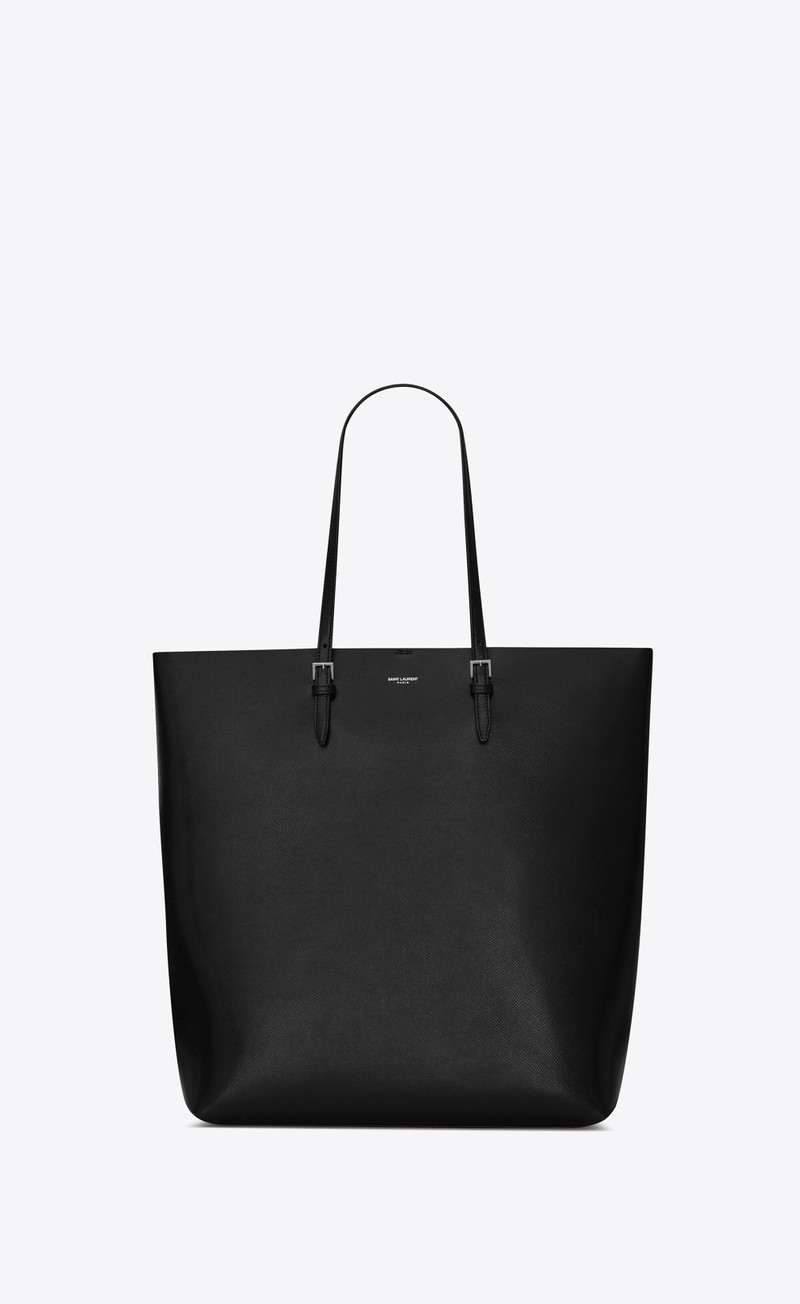 tote bag in coated embossed leather - 1