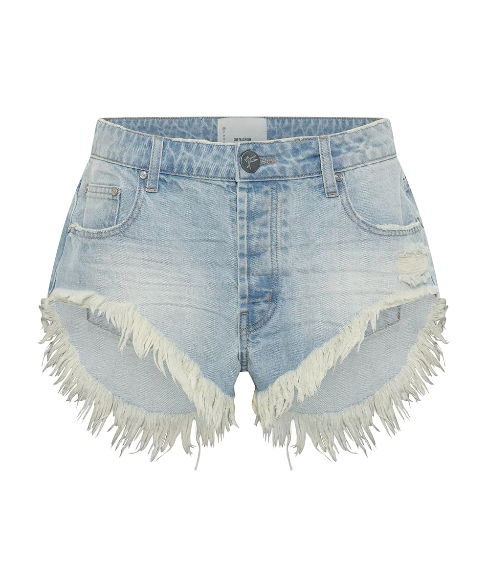 Rollers Low Waist Denim Shorts - Sportster Blue - 1