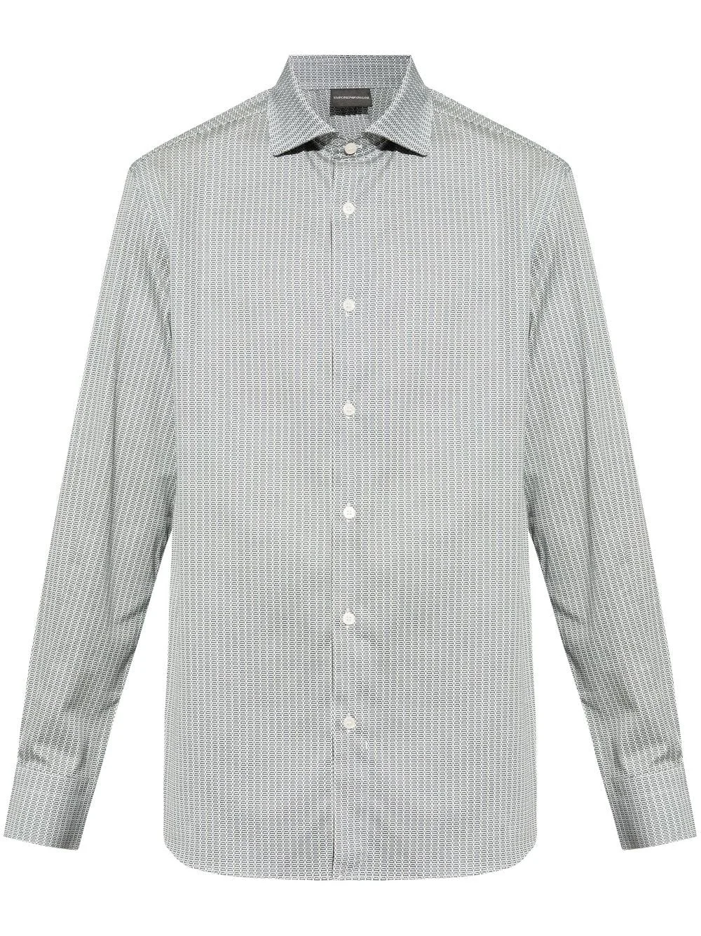 geometric-print shirt - 1