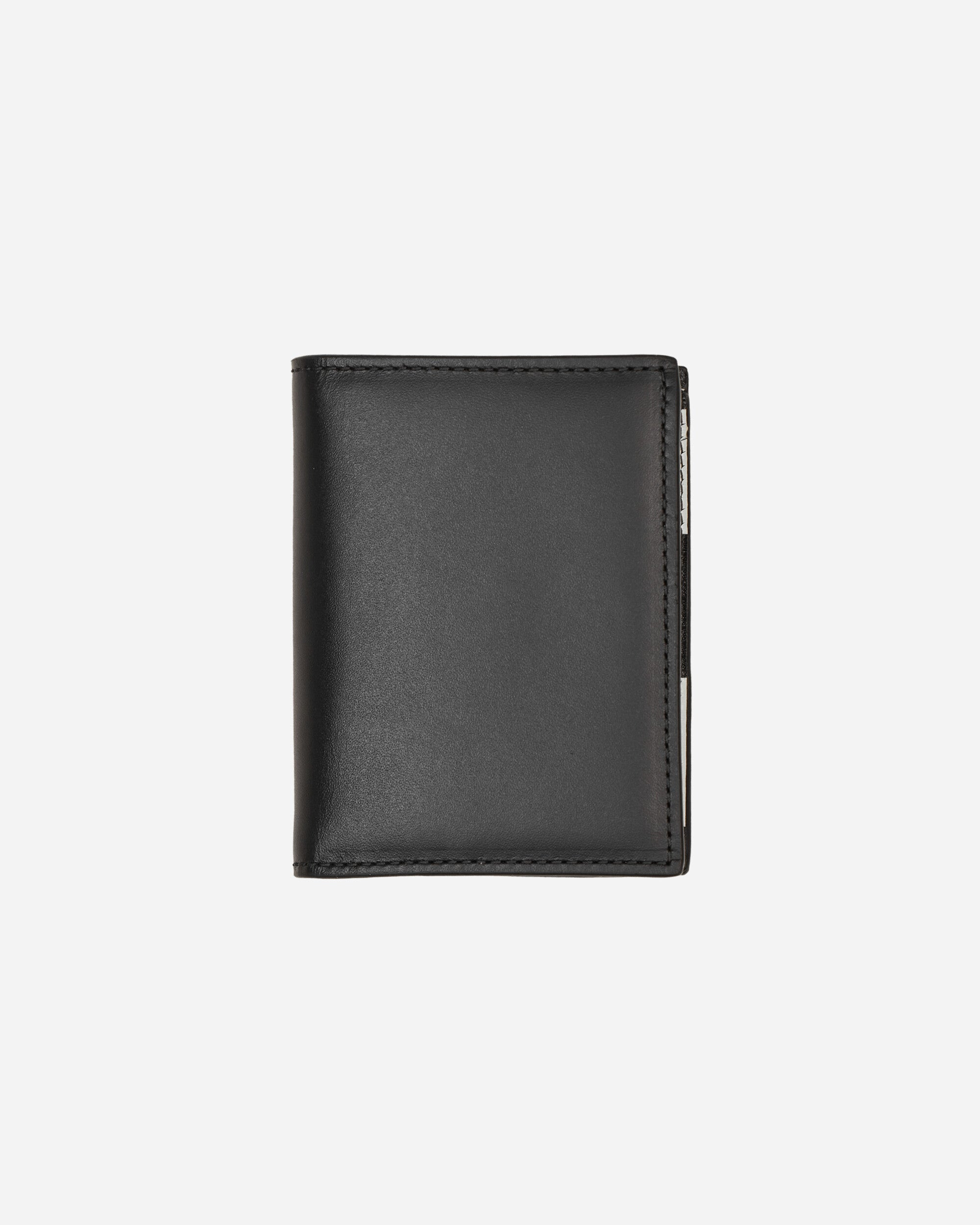 Classic Print Leather Wallet Black - 2