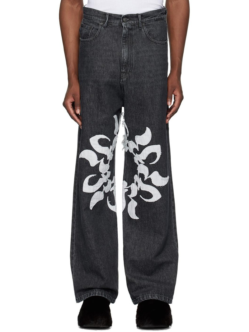 Black Patch Jeans 1