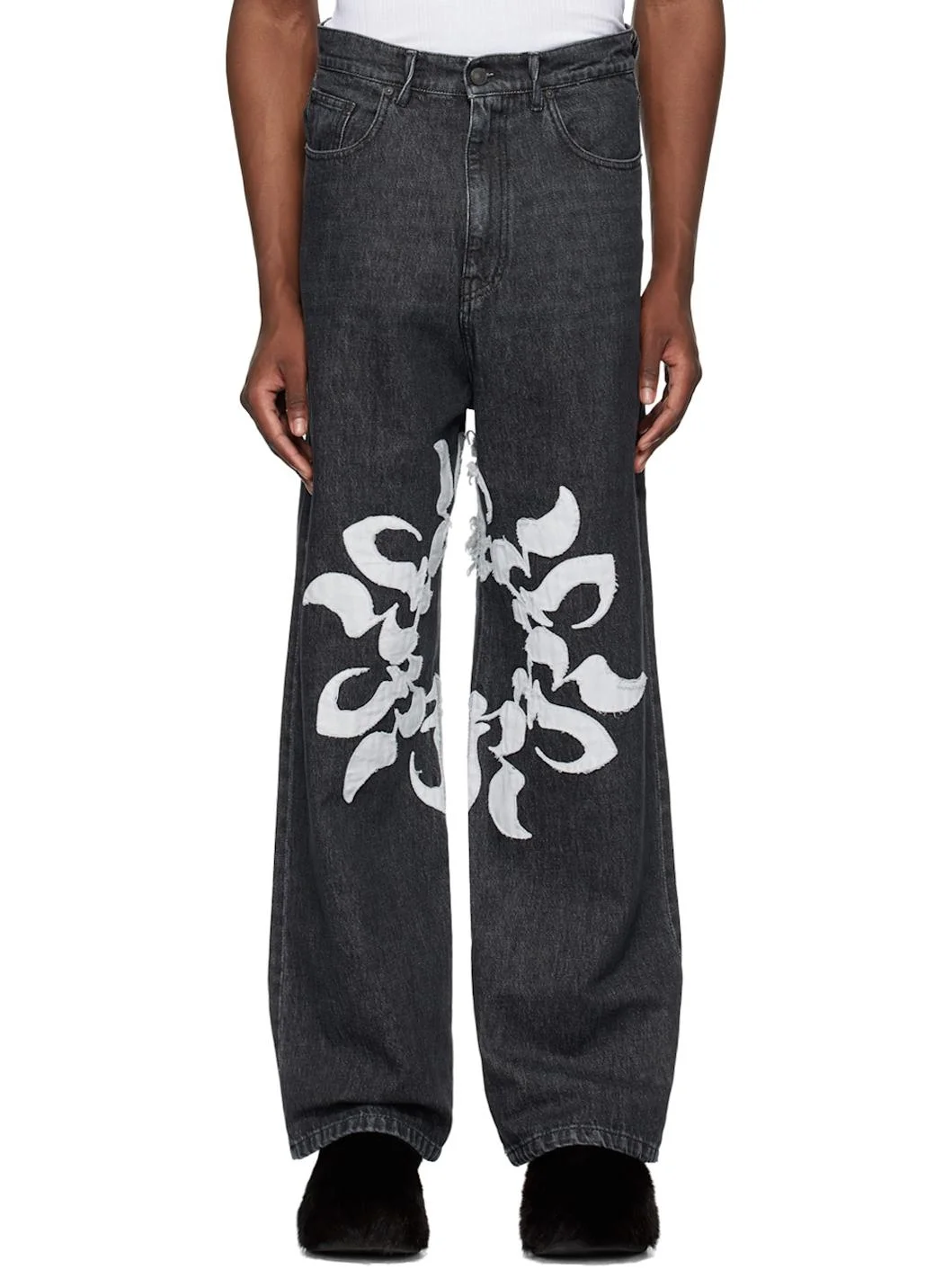 Black Patch Jeans - 1