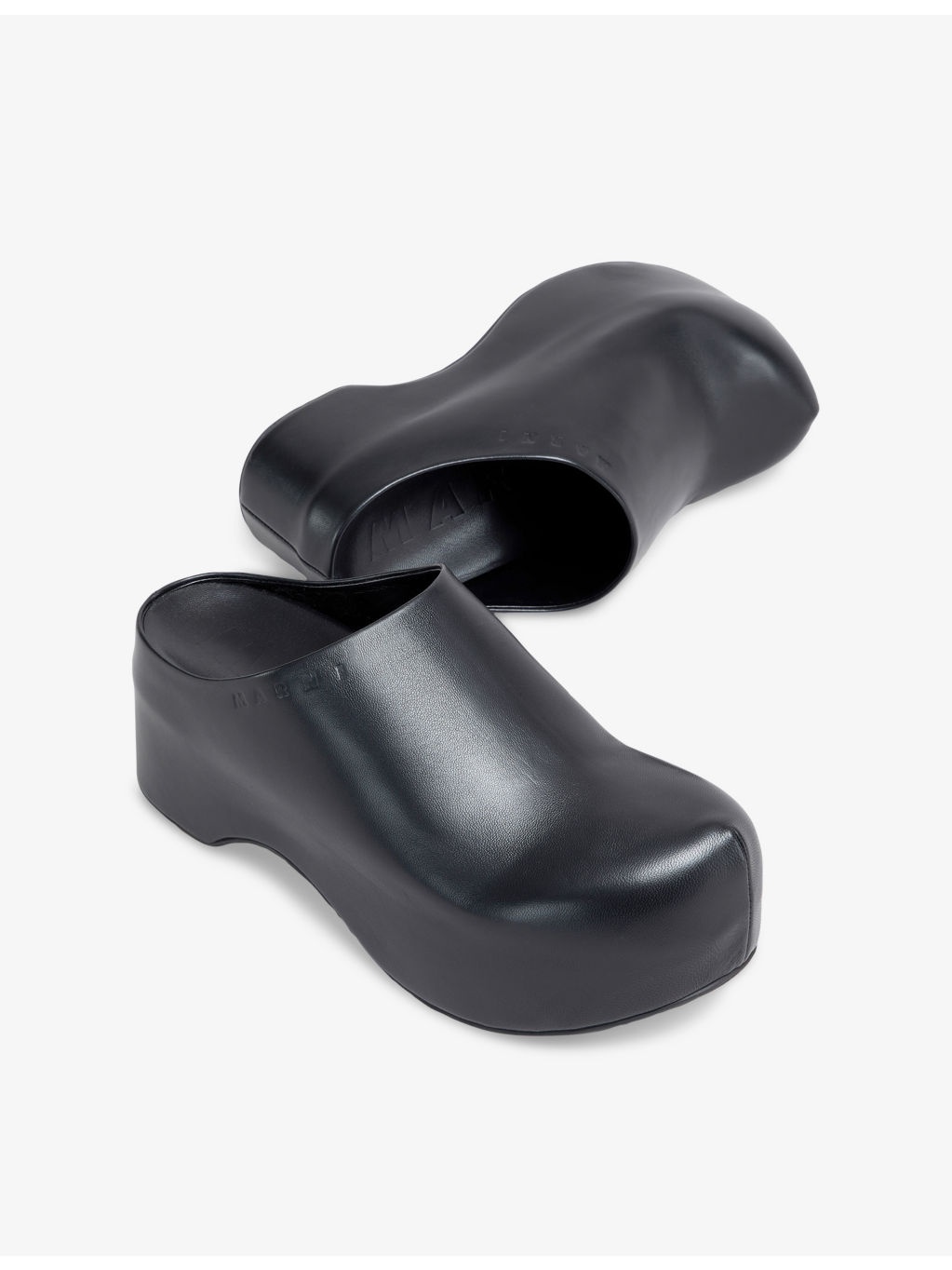 Chunky Leather Clogs - 2