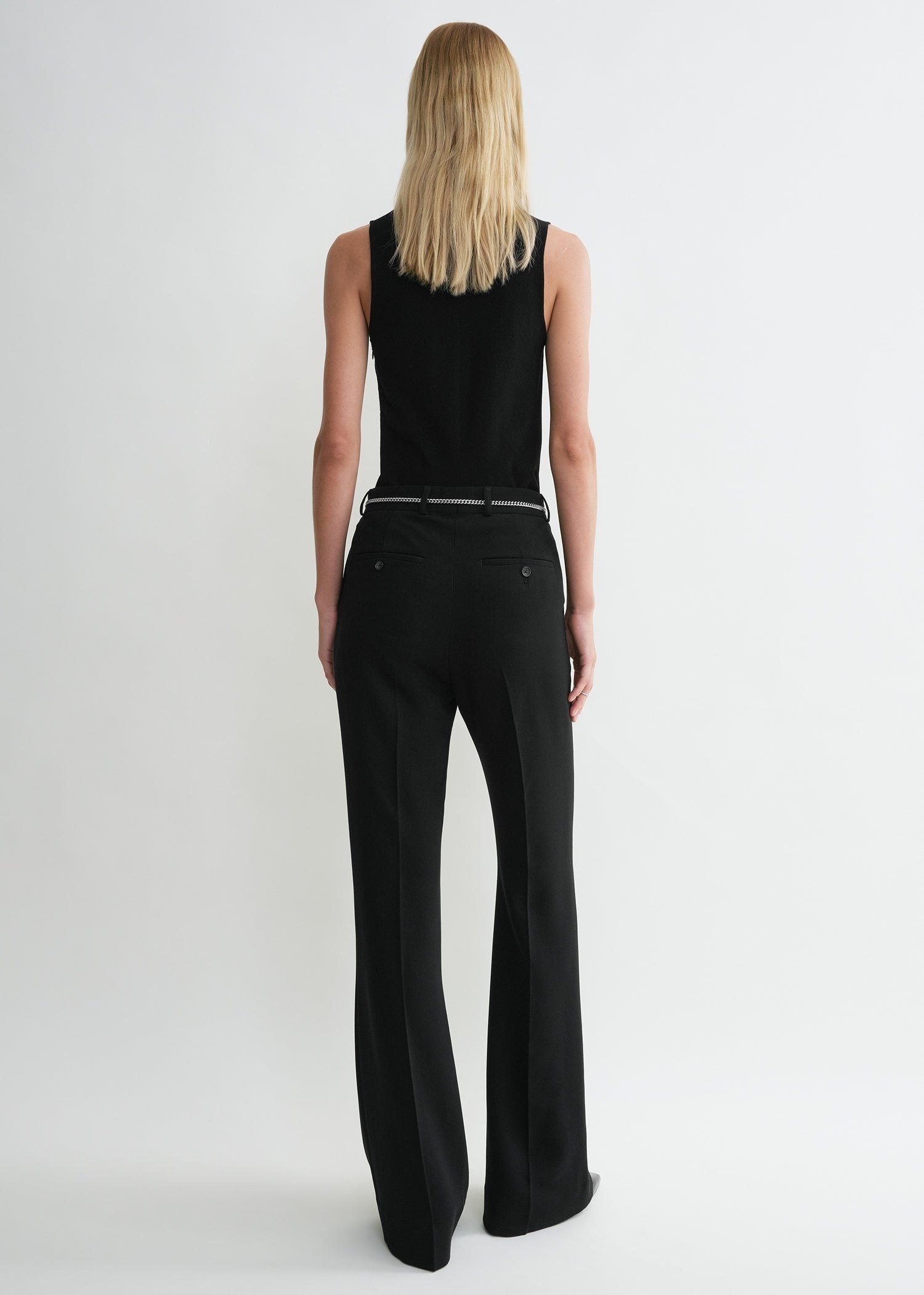 Flared evening trousers black - 4