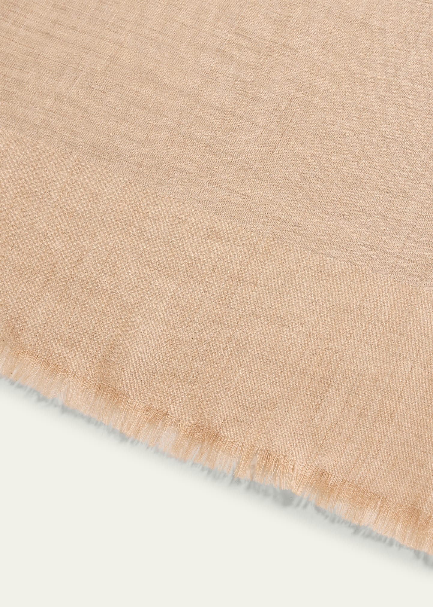 Eyelash Trim Wool Scarf - 4