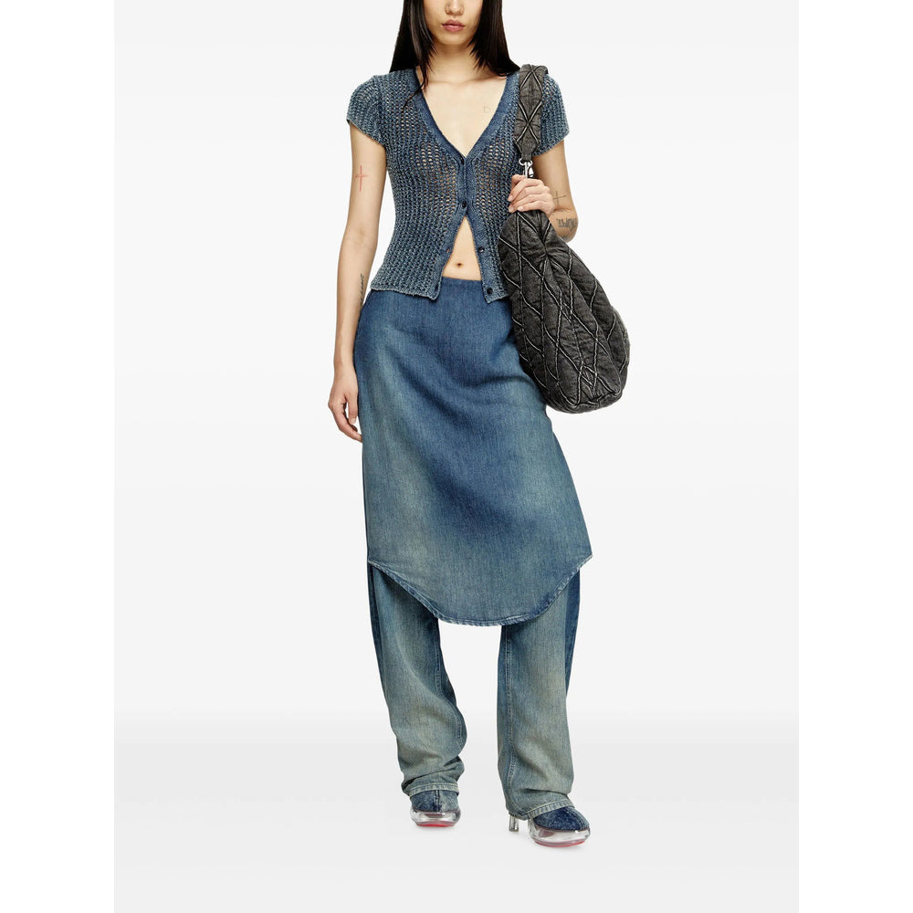 Diesel Blue Denim - Straight-Leg Jeans Women - 3