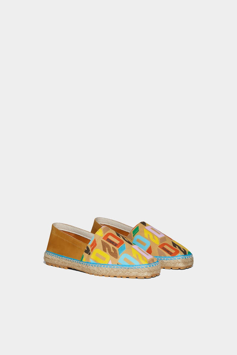 D2 MONOGRAM FLAT ESPADRILLES 3