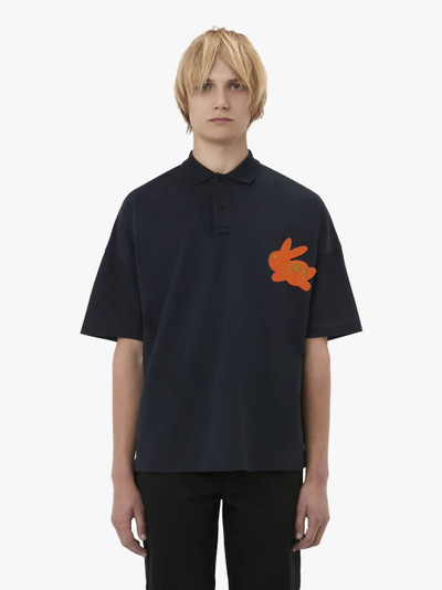 JW Anderson BUNNY EMBROIDERED LOGO POLO SHIRT outlook