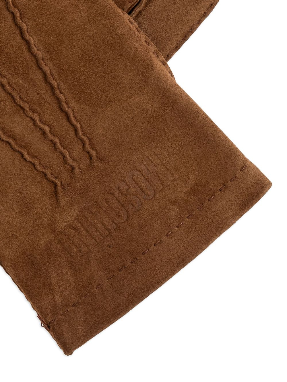 logo-debossed gloves - 4