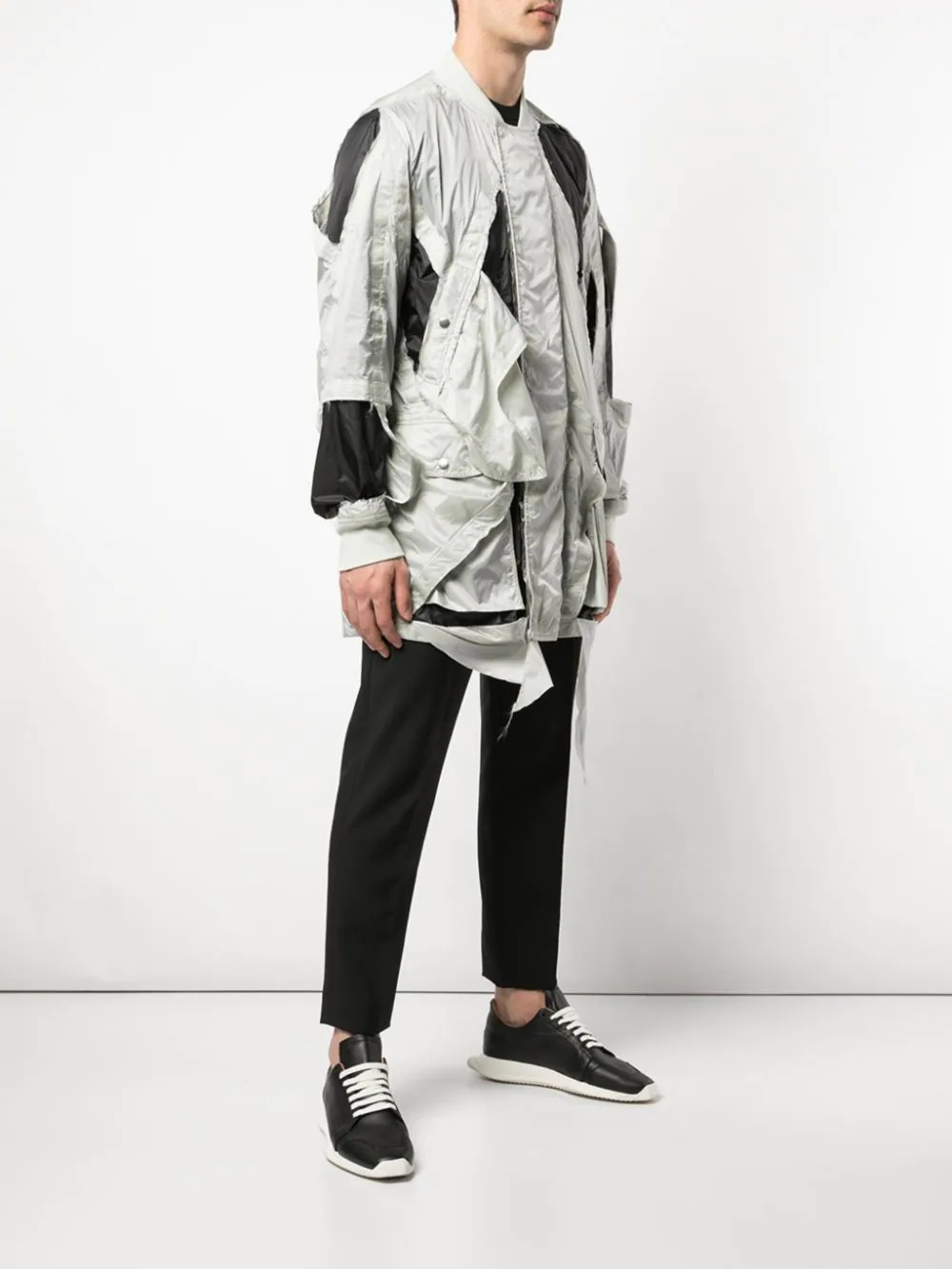 cut-out detail jacket - 3