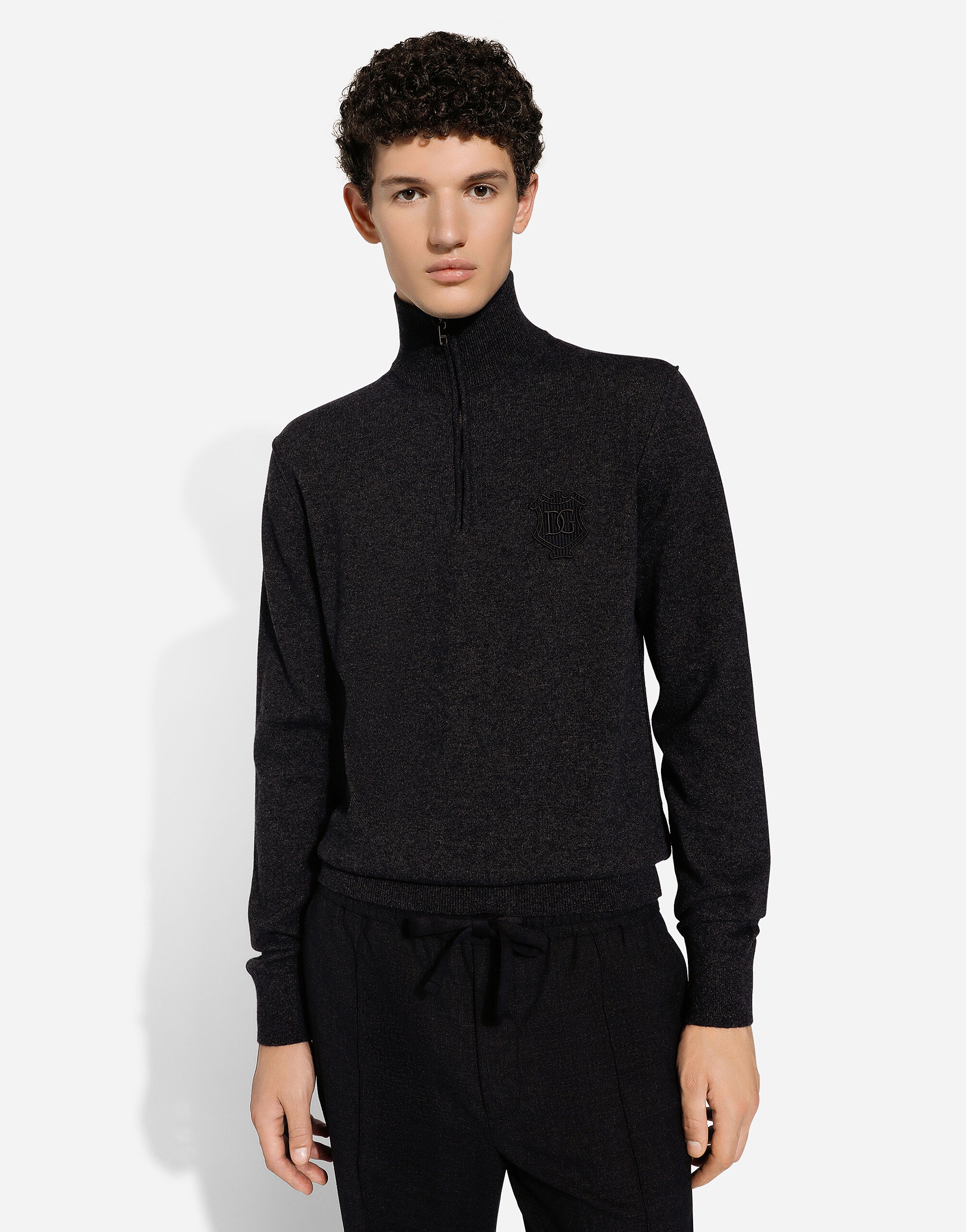 Zip-up cashmere turtle-neck sweater - 4