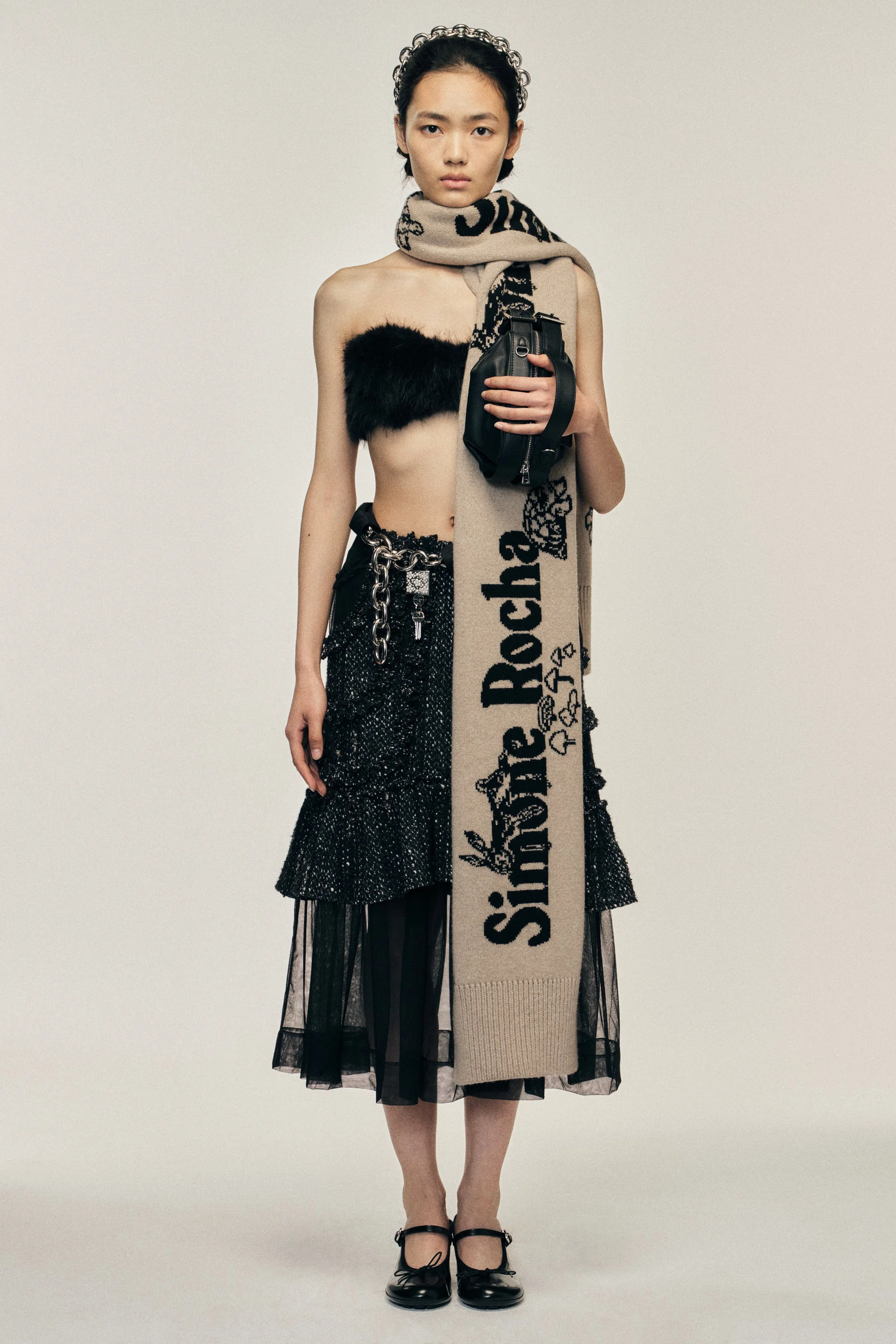 Multi Frill Patchwork Fray Skirt - 1