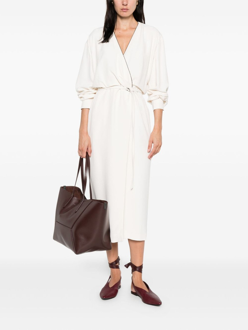 Brunello Cucinelli embellished wrap dress outlook