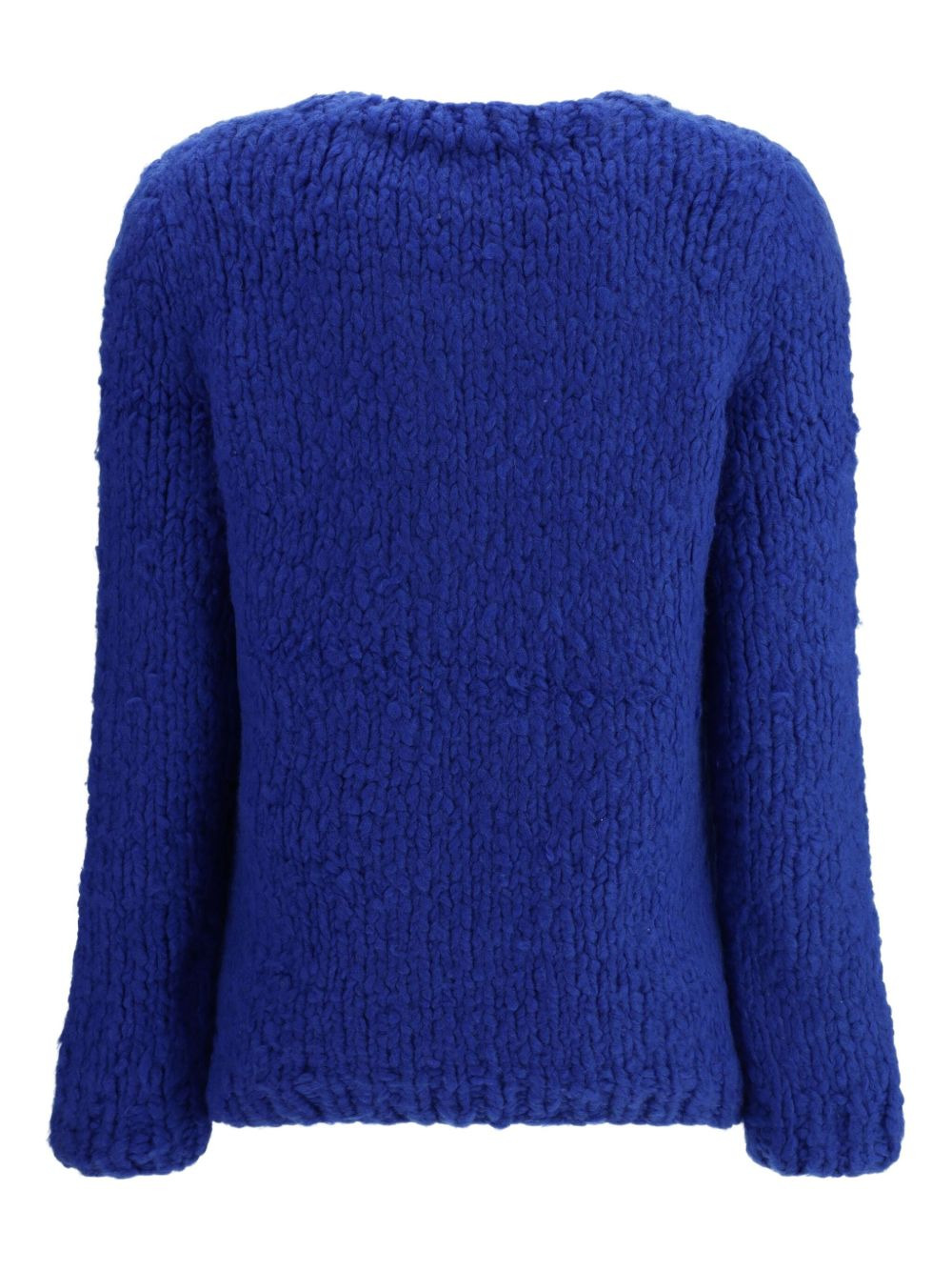textured crew-neck sweater - 2