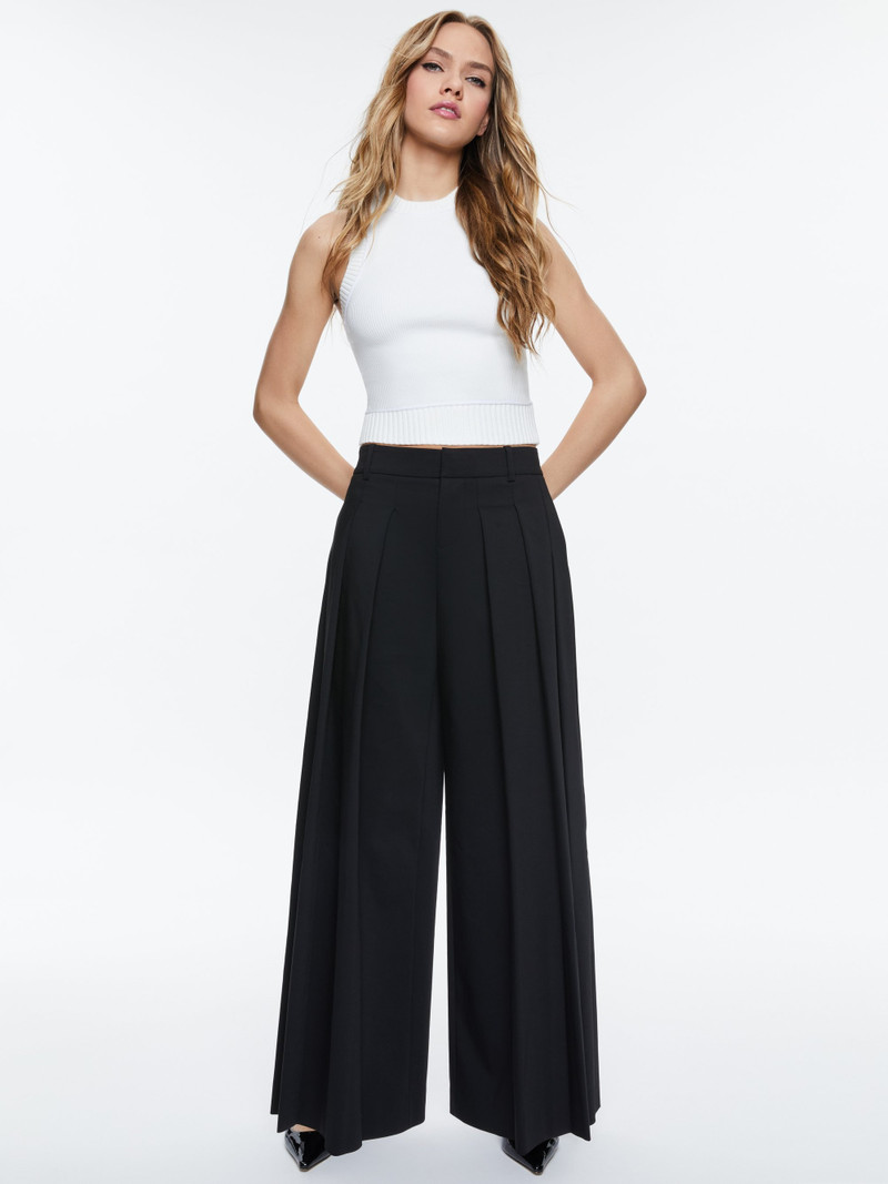 BLAIRE ULTRA LOW RISE PLEATED PANT 3