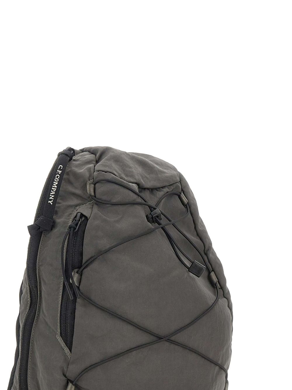 Nylon B lens-detail drawstring cross body - 5