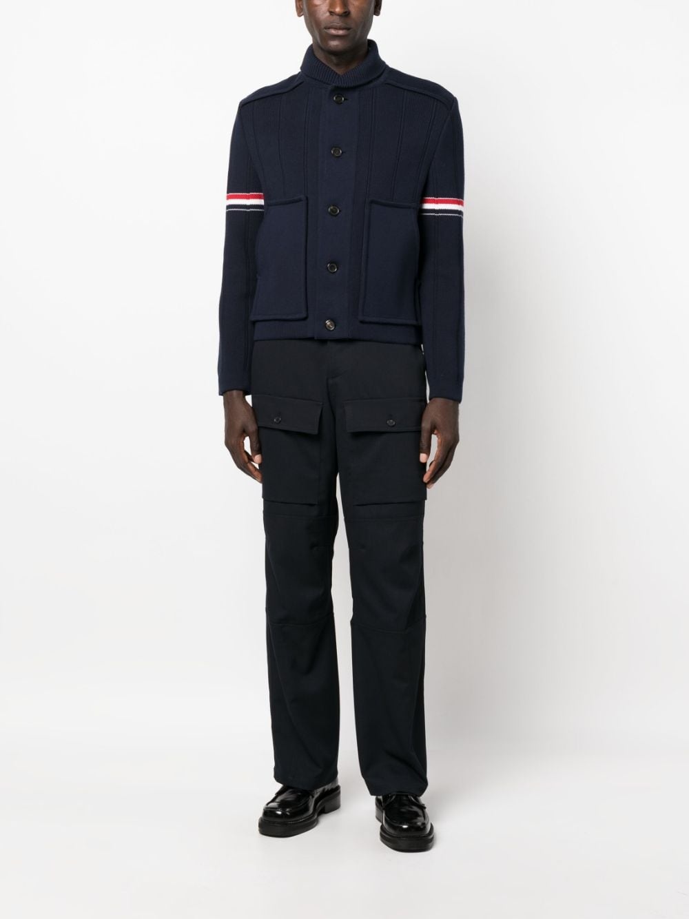 single-breasted button-fastening coat - 2
