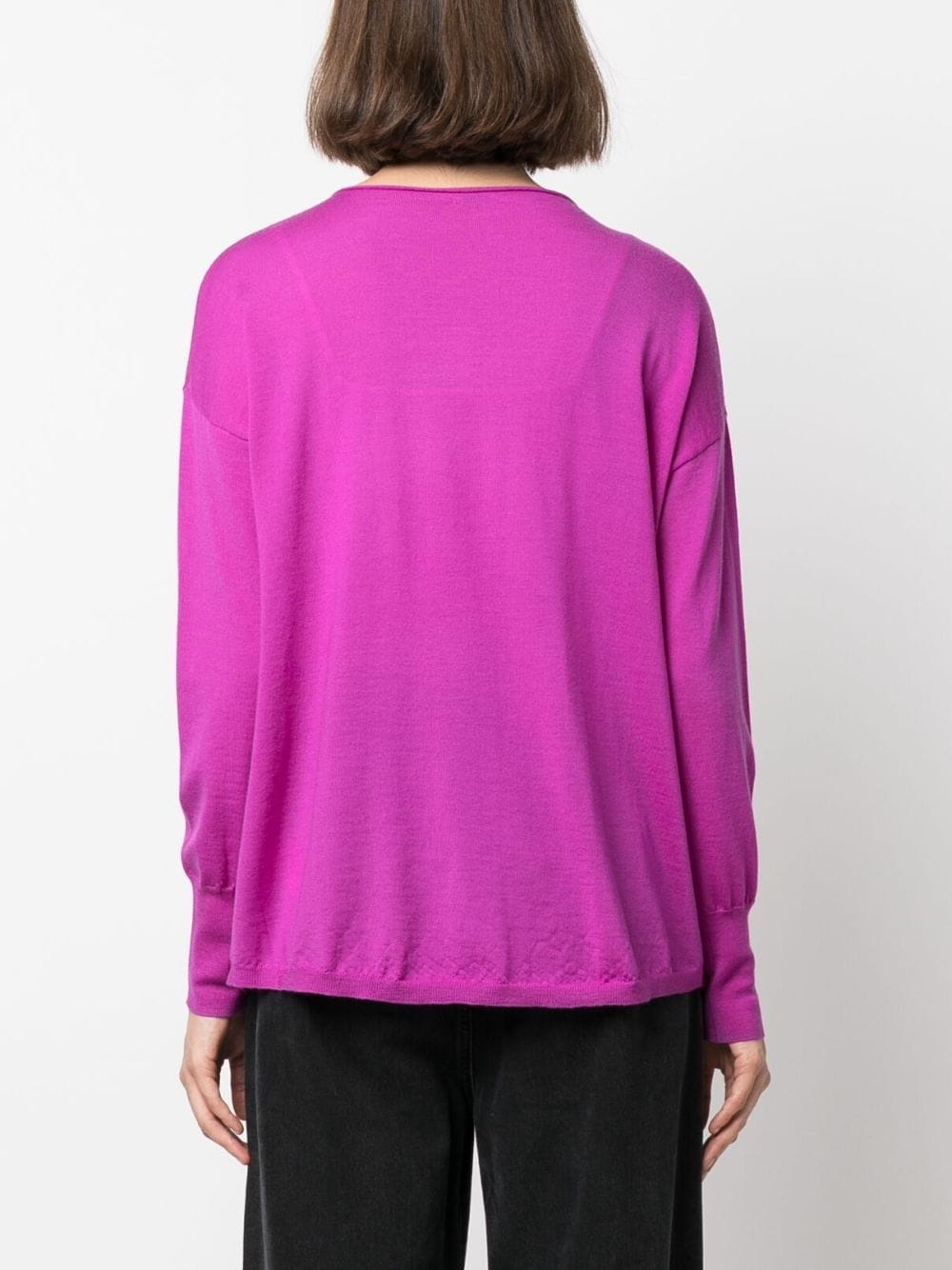 fine-knit virgin wool jumper - 4