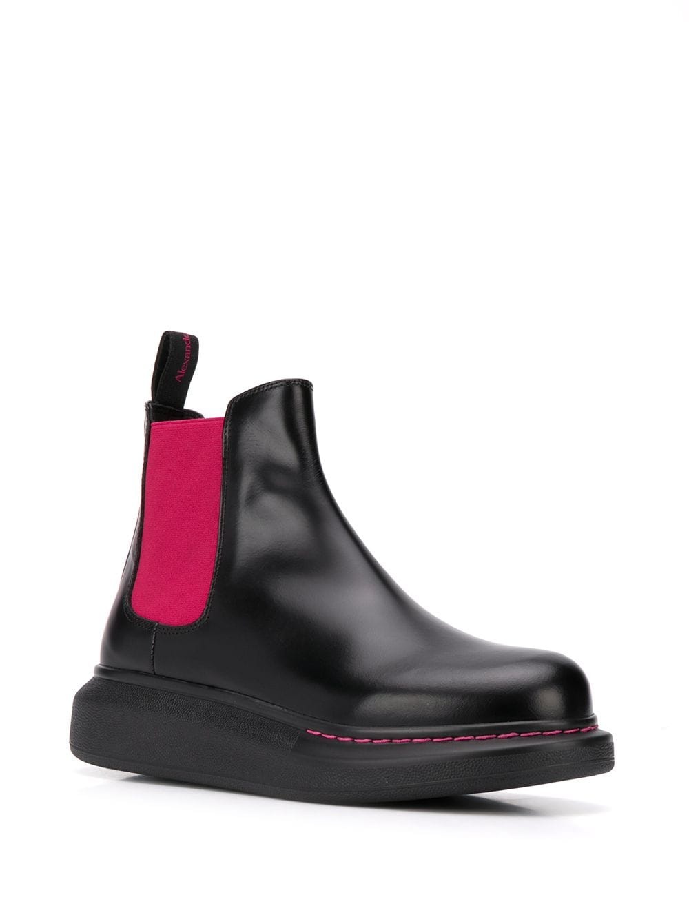 contrast Chelsea boots - 2