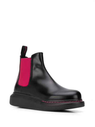 Alexander McQueen contrast Chelsea boots outlook