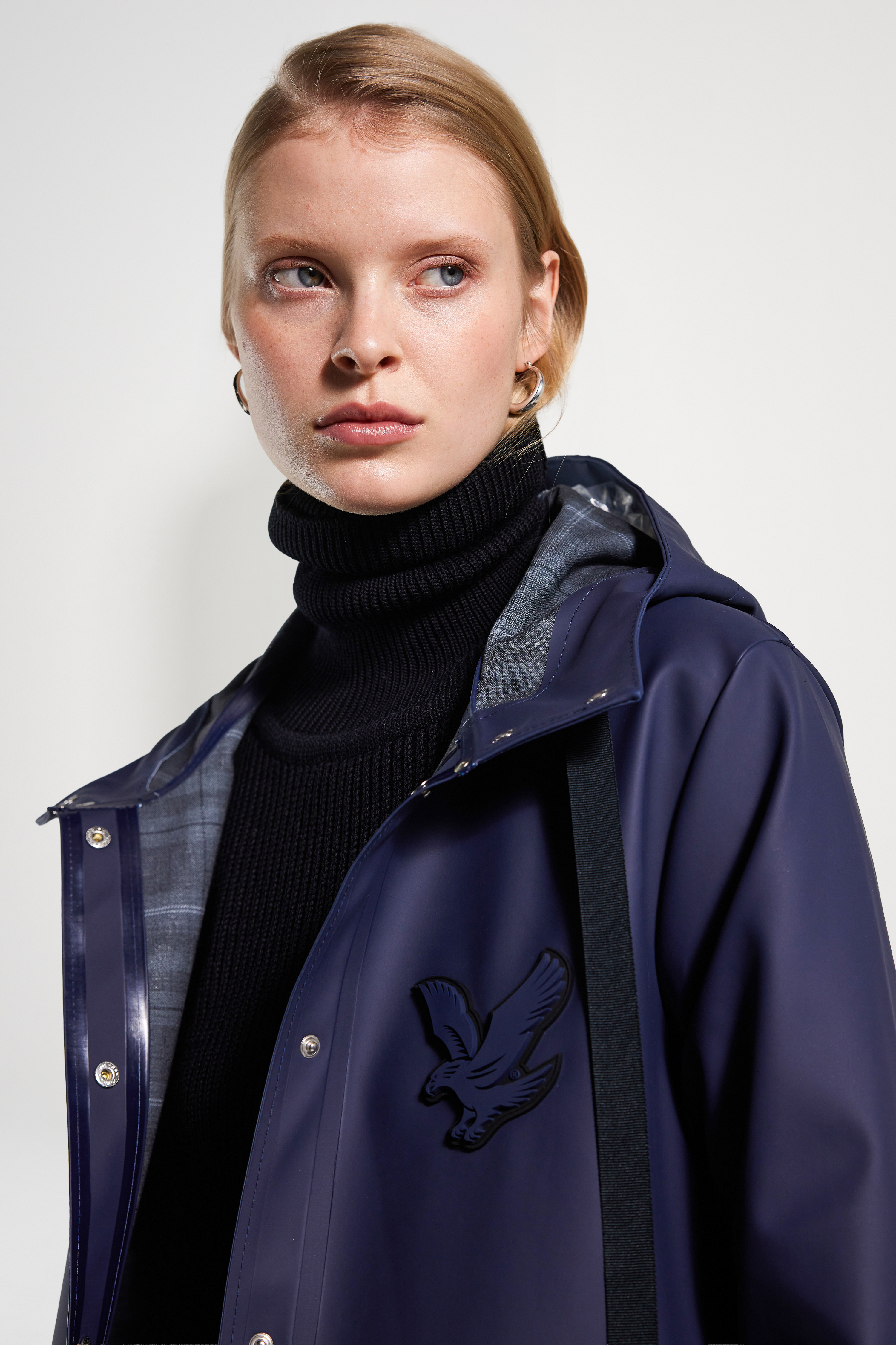 Women's Raincoat Navy - 3
