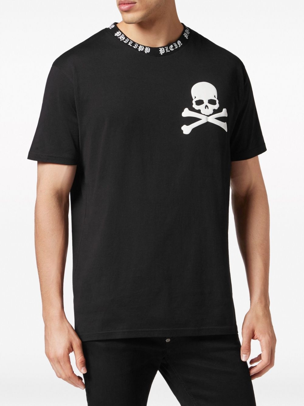 skull-print cotton T-shirt - 3