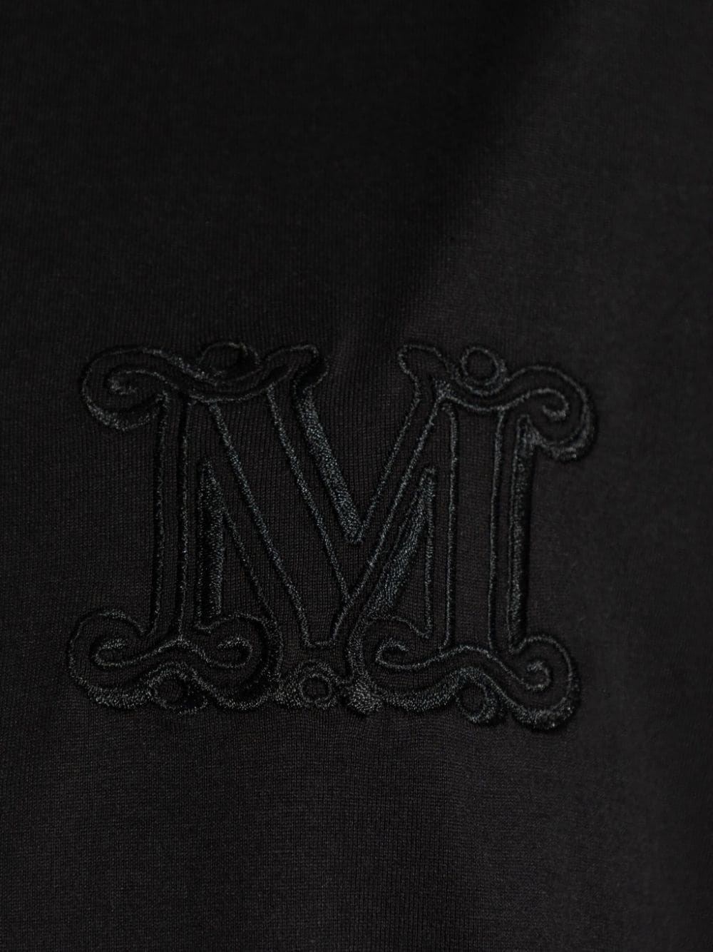 monogram-embroidered cotton T-shirt - 5