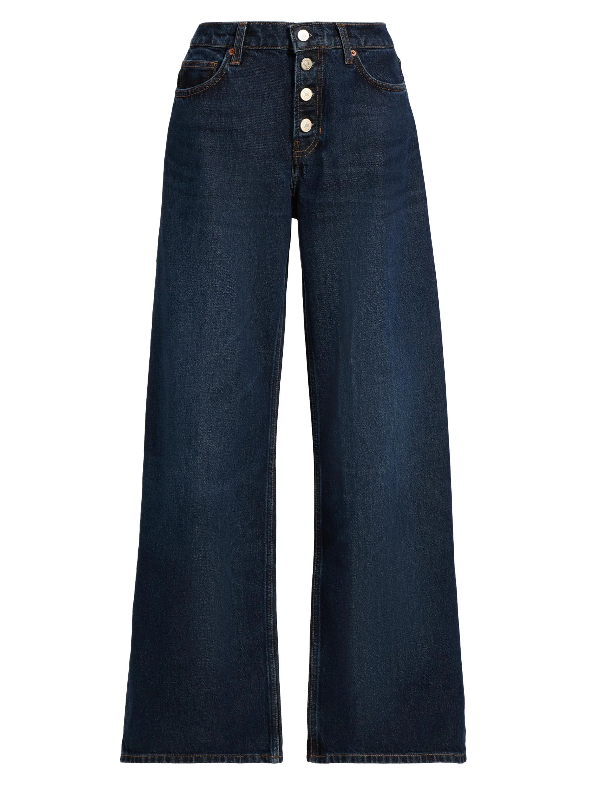 Women's Cary Low-Rise Button-Fly Jeans - Ahurani Exposed Shank - 1
