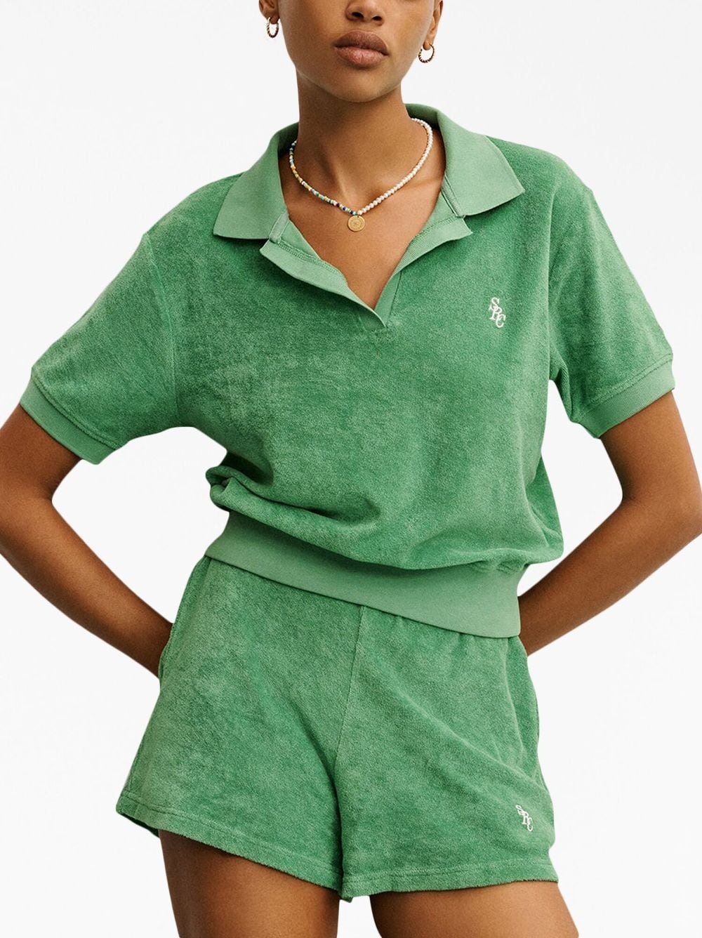 logo-embroidered cotton polo shirt - 2
