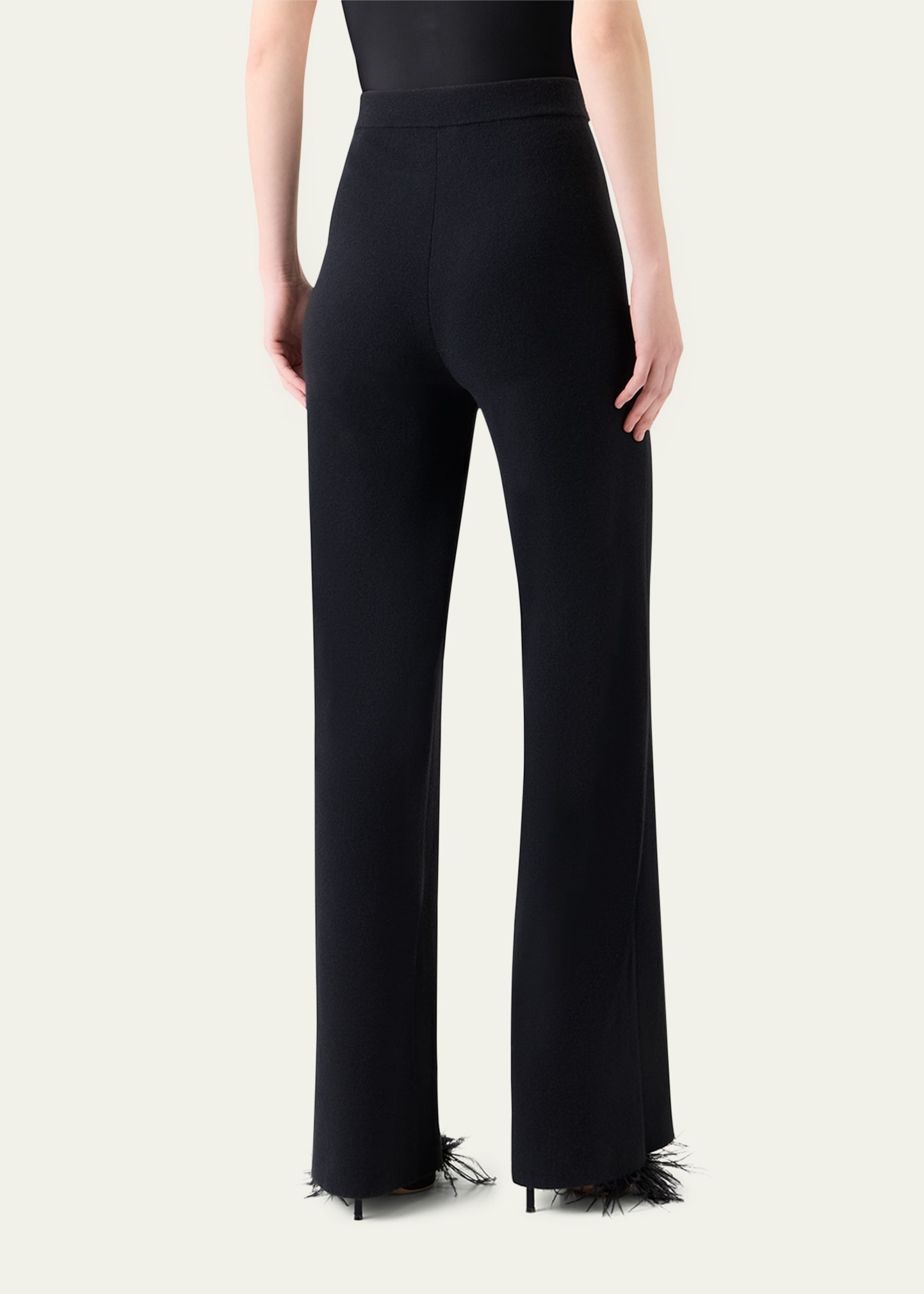 Cashmere Milano Knit Bootcut-Leg Pants - 3
