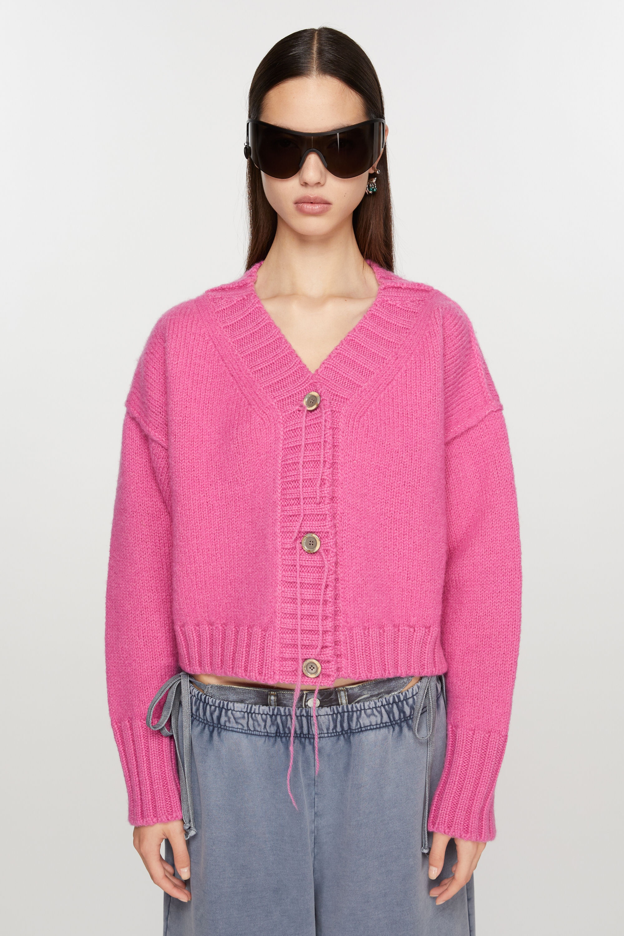 Knit cardigan - Pink - 2